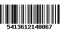 Código de Barras 5413612140067