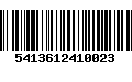 Código de Barras 5413612410023