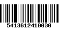 Código de Barras 5413612410030