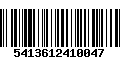 Código de Barras 5413612410047