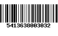 Código de Barras 5413638003032