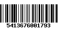 Código de Barras 5413676001793