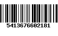 Código de Barras 5413676602181