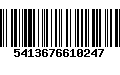 Código de Barras 5413676610247