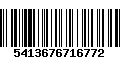 Código de Barras 5413676716772