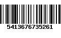 Código de Barras 5413676735261