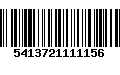 Código de Barras 5413721111156