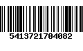 Código de Barras 5413721704082