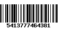 Código de Barras 5413777464381