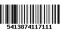 Código de Barras 5413874117111
