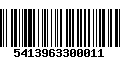 Código de Barras 5413963300011