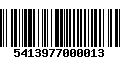 Código de Barras 5413977000013