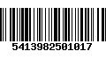 Código de Barras 5413982501017