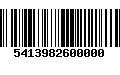 Código de Barras 5413982600000