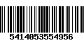 Código de Barras 5414053554956