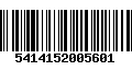 Código de Barras 5414152005601