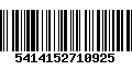 Código de Barras 5414152710925