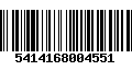 Código de Barras 5414168004551