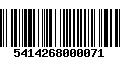 Código de Barras 5414268000071