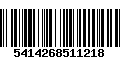 Código de Barras 5414268511218