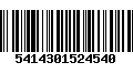 Código de Barras 5414301524540