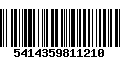 Código de Barras 5414359811210