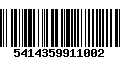 Código de Barras 5414359911002