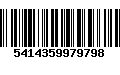 Código de Barras 5414359979798