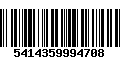 Código de Barras 5414359994708