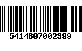 Código de Barras 5414807002399