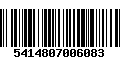 Código de Barras 5414807006083