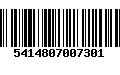 Código de Barras 5414807007301