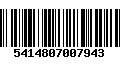 Código de Barras 5414807007943