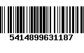 Código de Barras 5414899631187