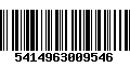 Código de Barras 5414963009546