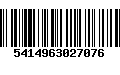 Código de Barras 5414963027076