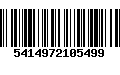 Código de Barras 5414972105499