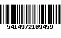 Código de Barras 5414972109459