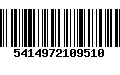 Código de Barras 5414972109510