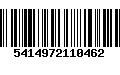 Código de Barras 5414972110462