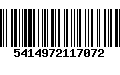 Código de Barras 5414972117072