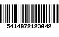 Código de Barras 5414972123042