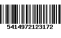 Código de Barras 5414972123172