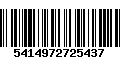Código de Barras 5414972725437