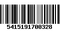 Código de Barras 5415191700328