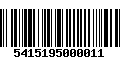 Código de Barras 5415195000011