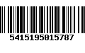 Código de Barras 5415195015787