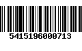 Código de Barras 5415196000713