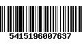 Código de Barras 5415196007637