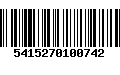Código de Barras 5415270100742